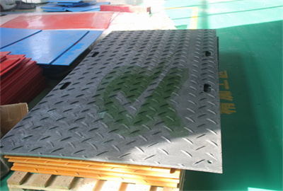 single-sided pattern skid steer ground protection mats 6000×2000 for soft ground